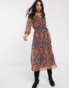 Разноцветное платье макси с принтом пейсли Only-Мульти
