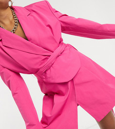 Платье-блейзер со съемной сумкой-кошелек на пояс COLLUSION-Розовый
