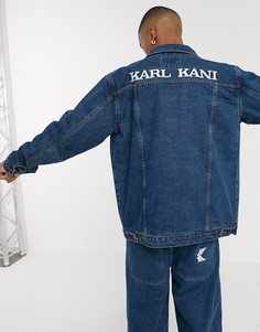 Синяя джинсовая куртка-рубашка Karl Kani-Синий