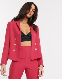 Розовый строгий пиджак Vesper