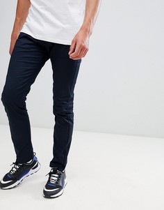 Эластичные узкие джинсы с 5 карманами Armani Exchange J13-Темно-синий