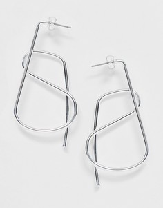 Серьги Weekday-Серебряный