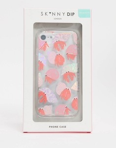 Чехол для iPhone 6/6S/7/8 с принтом крабов-отшельников Skinnydip-Розовый