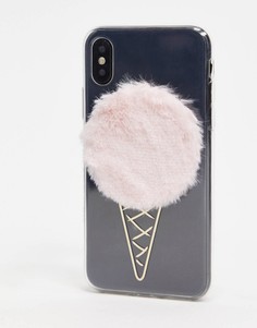 Кремовый чехол для iphone X/XS Skinnydip-Розовый цвет