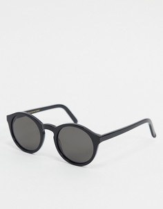 Черные круглые солнцезащитные очки Monokel Barstow-Черный