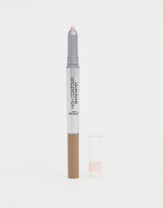 Комплект из карандаша для бровей и хайлайтера LOreal Paris High Contour-Коричневый LOreal