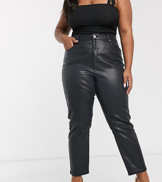 Черные узкие джинсы в винтажном стиле ASOS DESIGN Curve Farleigh-Черный