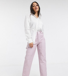 Розовые брюки ASOS DESIGN Petite-Розовый