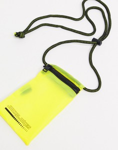 Неоново-желтая прозрачная сумка на шею Jack & Jones-Желтый