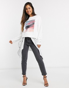 Белый свитшот с принтом Levis