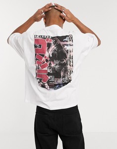 Футболка oversized с фотопринтом ASOS DESIGN-Белый