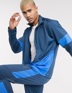 Синий топ в стиле колор блок на молнии Puma