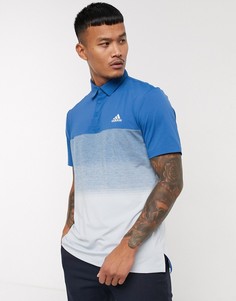 Голубая футболка-поло Adidas Golf Ultimate 365-Синий
