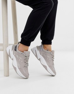 Серо-коричневые кроссовки Nike - M2K Tekno-Бежевый