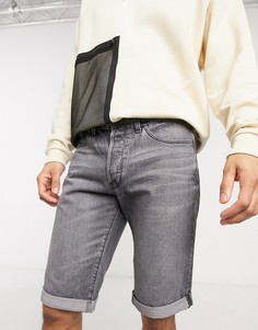 Серые джинсовые шорты G-Star-Серый