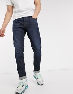 Темные узкие джинсы с 5 карманами G-Star D-Staq-Голубой