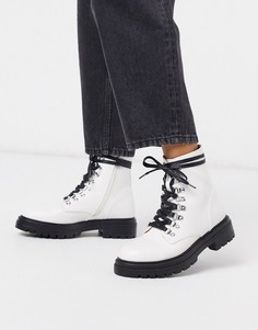 Белые ботинки на шнуровке с люверсами RAID-Белый