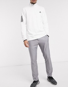 Серые брюки с 3 полосками adidas Golf-Серый