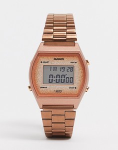 Розово-золотистые цифровые часы‑браслет Casio-Золотой