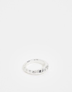 Серебристое металлическое кольцо Weekday-Серебряный