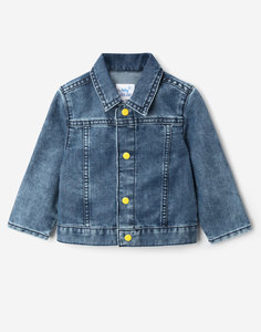 Джинсовая куртка с принтом для малыша Gloria Jeans