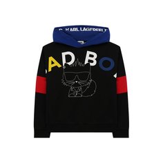 Хлопковое худи Karl Lagerfeld Kids