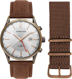 fashion наручные мужские часы George Kini GK.18.BR.1.BR.2.BR.0. Коллекция TRAVELLER