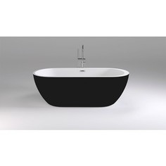 Акриловая ванна Black&White Swan 170x80 каркас, слив-перелив push-open (105SBBL)