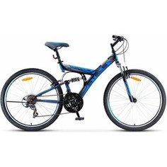 Велосипед Stels Focus V 26 18 sp V030 (2018) 18 Черный/синий