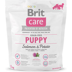 Сухой корм Brit Care Puppy All Breed Grain-free Salmon & Potato беззерновой с лососем и картофелем для щенков всех пород 1кг (132720) Brit*
