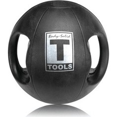 Мяч Body Solid тренировочный с хватами 12LB / 5.4 кг черный BSTDMB12