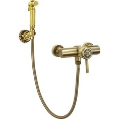 Смеситель для ванны Bronze De Luxe Windsor с гигиеническим душем, бронза (10133)