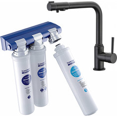 Смеситель для кухни Kaiser Teka BWT c фильтром Барьер Эксперт, черный (13044-9-BWT)