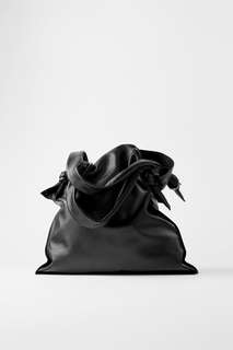 Кожаная сумка-шопер Zara