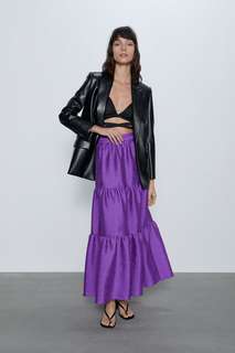 Объемная юбка миди Zara