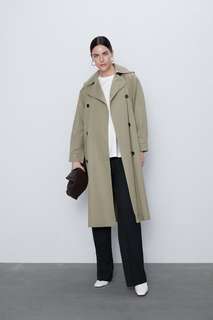 Тренч объемного кроя Zara