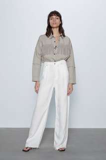 Джинсовая куртка с бахромой Zara