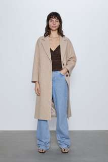 Пальто в стиле рустик с пуговицами Zara