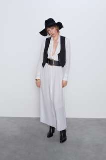 Длинное кружевное платье Zara