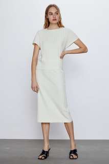 Юбка из рифленого трикотажа Zara