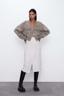 Юбка миди с пуговицами Zara