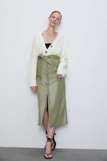 Юбка из искусственной кожи Zara