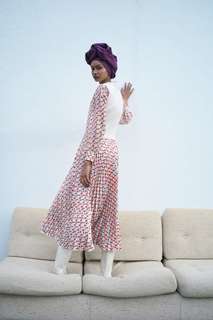 Плиссированная юбка с принтом Zara