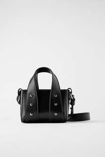 Мини-сумка с заклепками Zara