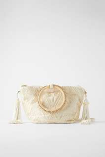 Сумка-мешок с ручкой из бамбука Zara