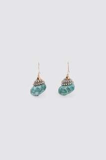 Серьги «ракушки» со стразами, специальная коллекция Zara