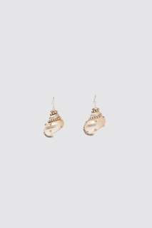 Серьги «ракушки» со стразами, специальная коллекция Zara