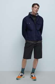 Куртка из высокотехнологичной и джинсовой ткани Zara