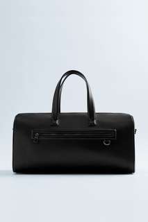 Черная минималистичная дорожная сумка Zara