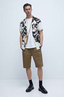 Рубашка с цветочным принтом Zara